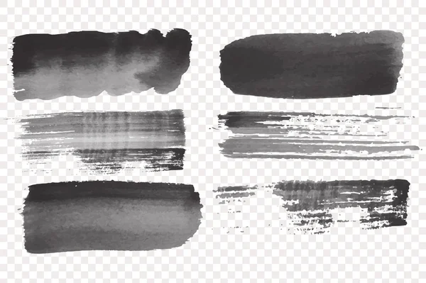 Brush strokes on a white background. Vector Art Brush. — Stock Vector
