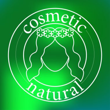 Vektör soyut amblemi - anahat monogram - ağaç sembolü - organik dükkan için kavram - soyut tasarım öğesi - logo tasarım şablonu. Doğal kozmetik