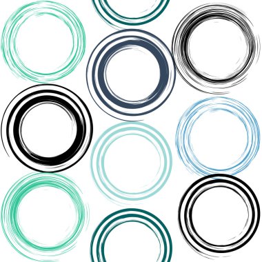 Sevimli vektör geometrik seamless modeli. Fırça darbeleri, girdap. El doku çekilmiş. Soyut formları. Sonsuz doku kumaş ya da kağıt üzerine baskı için kullanılabilir