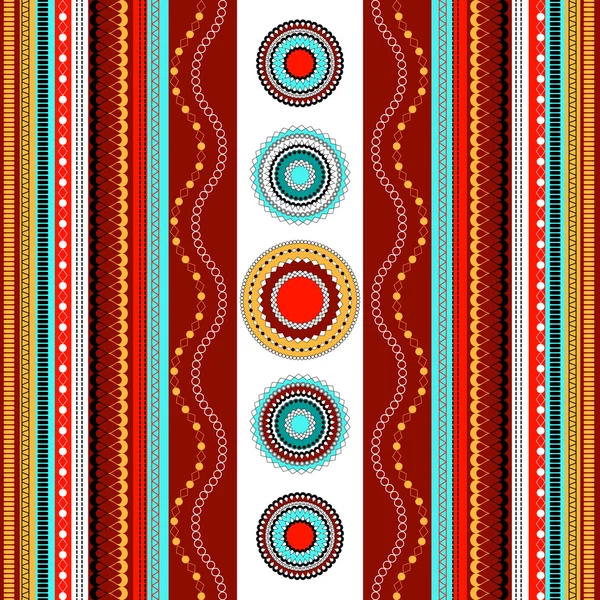 Padrão sem costura boho étnico. Textura de fundo colorida borda . —  Vetores de Stock