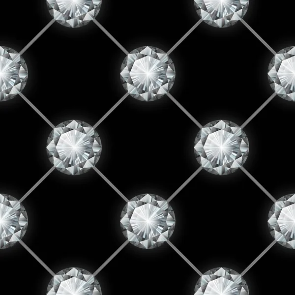 Modèle de diamant sans couture. Illustration vectorielle — Image vectorielle