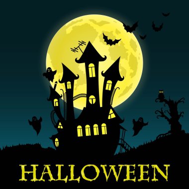 Mutlu Cadılar Bayramı kartı şablonu