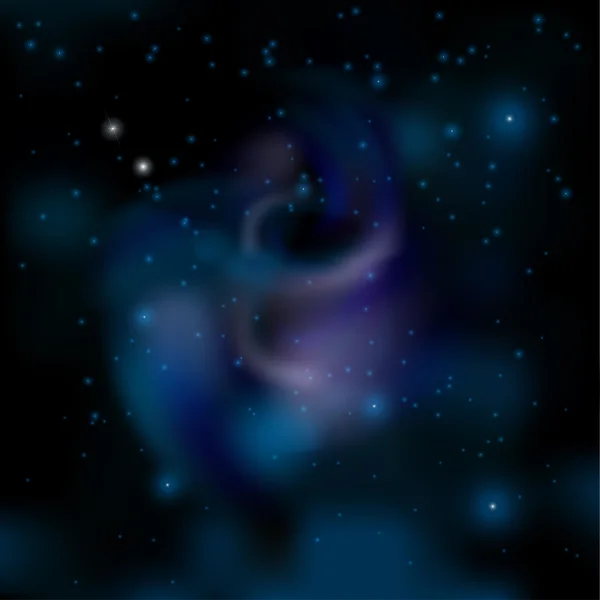 Νυχτερινό ουρανό με αστέρια. Διάνυσμα — Διανυσματικό Αρχείο