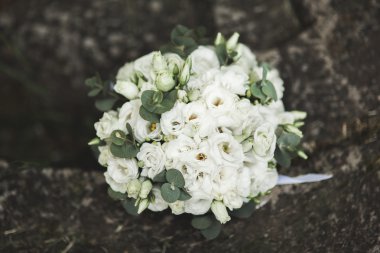 Düğün mükemmel gelin buketi değişik çiçek