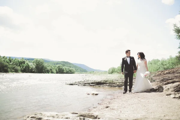 結婚式のカップルの花嫁と新郎持株手 — ストック写真