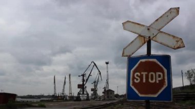 sanayi yol işaret durdurmak