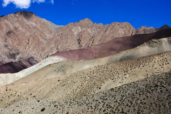 Ένας άνθρωπος στα Himalay βουνά, Ladakh, Ινδία — Φωτογραφία Αρχείου