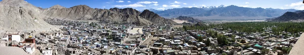 Leh városi panoráma, Ladakh, India — Stock Fotó