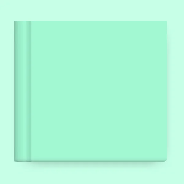 Vector mock up van groene boek omslag — Stockvector