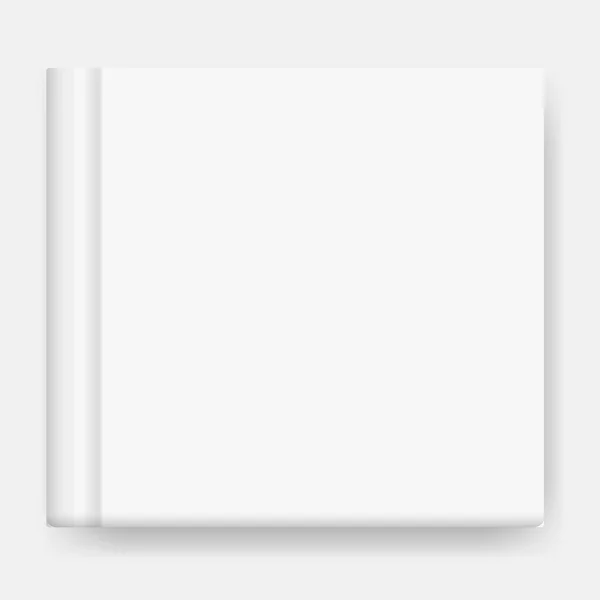 Векторный макет обложки книги на белом — стоковый вектор
