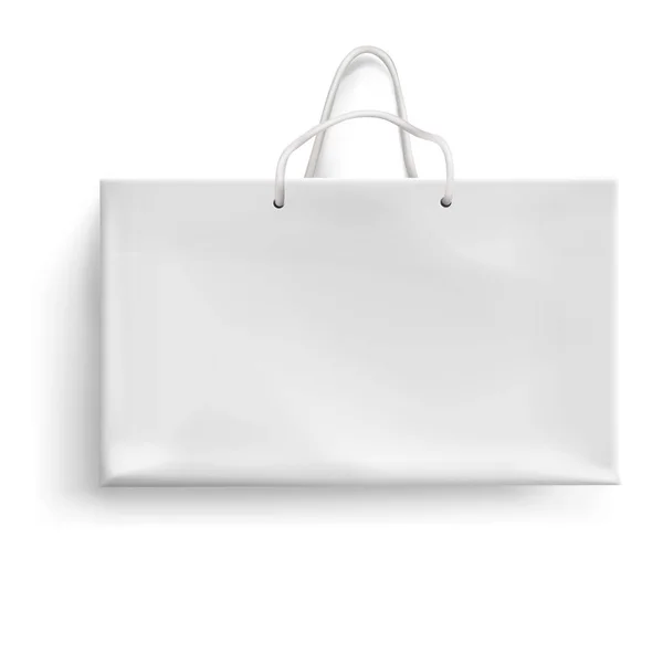Paquet d'achats en papier isolé sur fond blanc — Image vectorielle