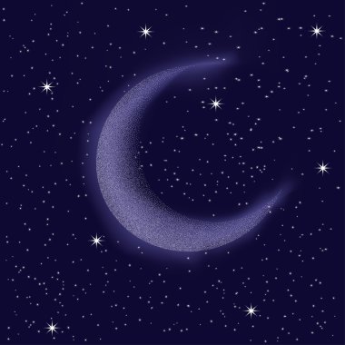 Moon.Stars.Night gökyüzü