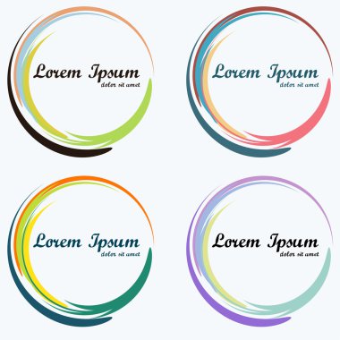 Soyut yuvarlak çerçeve