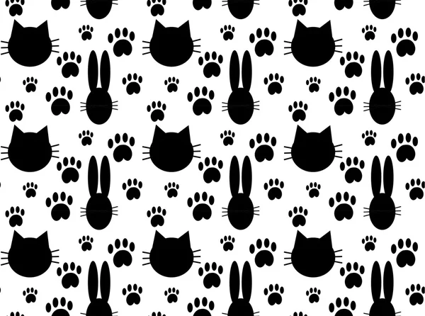 Kedi ve tavşan ile Seamless Modeli