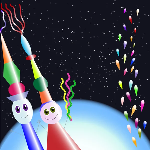 Soyut karakter. Uzay. 