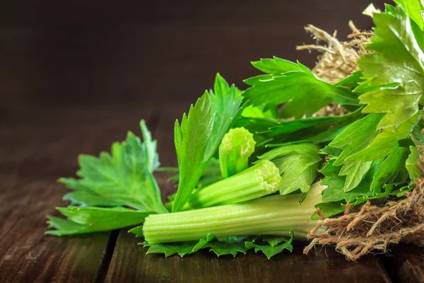 Hojas y palitos de apio — Foto de Stock