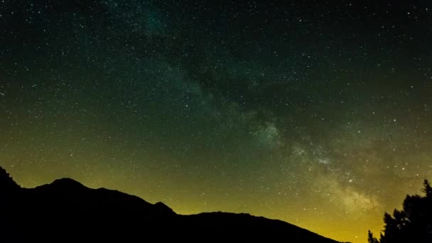 Via Lattea Galaxy - TimeLapse Full HD — Video Stock