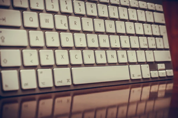 Bilgisayar klavye yakın iş veya ağ kavramı