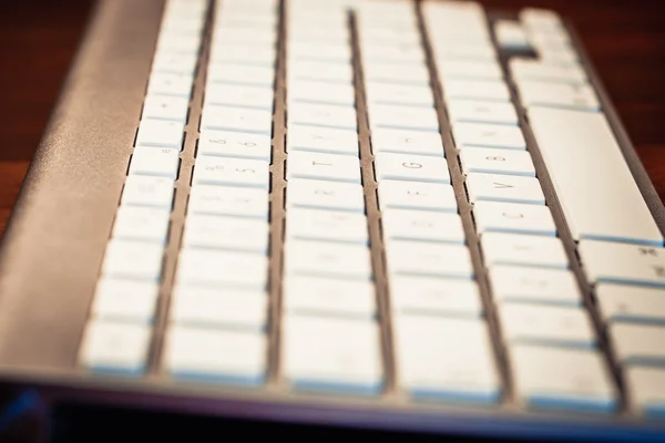 Bilgisayar klavye yakın iş veya ağ kavramı