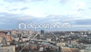 Şehir Timelapse evlerin bloklu