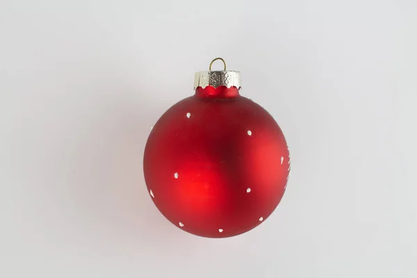 Christmas Tree Toy Ball White Background — Stock Photo, Image