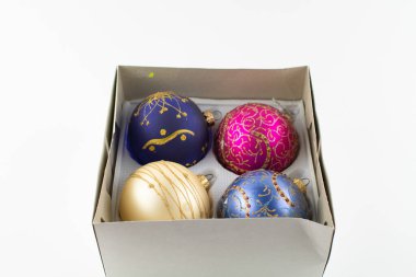 Noel ağacı için güzel toplar.