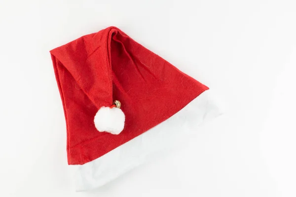 Sombrero Santa Claus Sobre Fondo Blanco — Foto de Stock