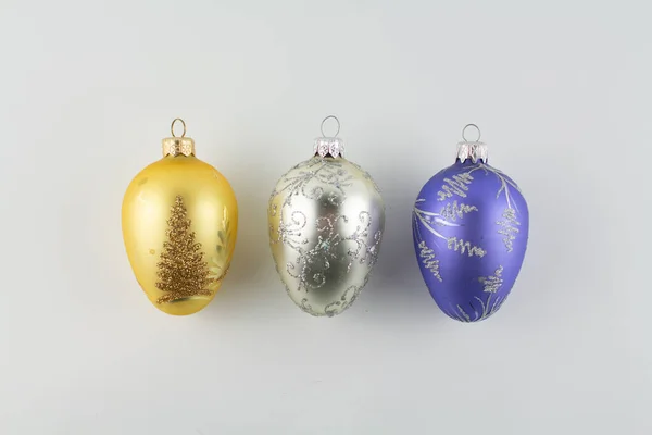 Conjunto Hermosas Bolas Para Árbol Navidad —  Fotos de Stock