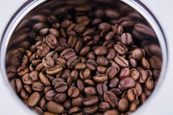 Roasted Coffee Beans Jar — Stock Photo, Image
