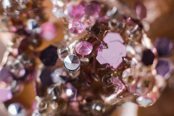 değerli taşların arka planı makro kristaller elmaslar