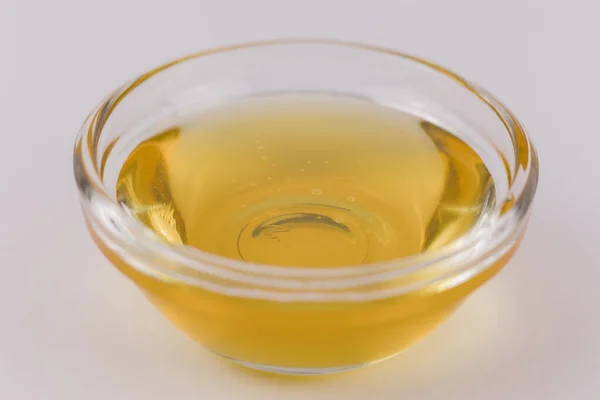 Glass Bowl Fresh Golden Liquid Honey — Stock Photo, Image