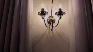 light bulb floor lamp hanging on the wall