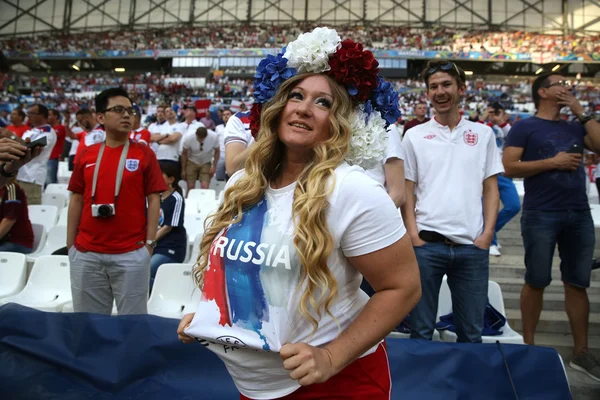 EURO 2016 - France 4 - MATCH BETWEEN ENGLAND VS RUSSIA — стоковое фото