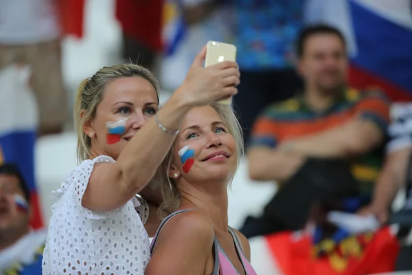 Euro 2016 - Frankreich 4 - Spiel England gegen Russland — Stockfoto