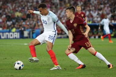 İngiltere Vs Rusya arasında Euro 2016 - Fransa 4 - maç