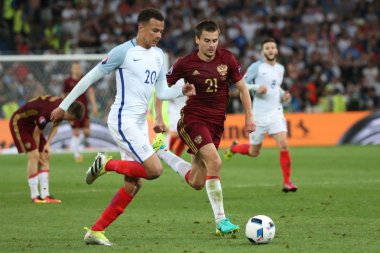 İngiltere Vs Rusya arasında Euro 2016 - Fransa 4 - maç