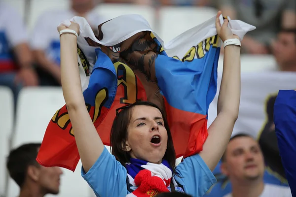 Euro 2016 - Francja 4 - mecz pomiędzy Anglia Vs Rosja — Zdjęcie stockowe