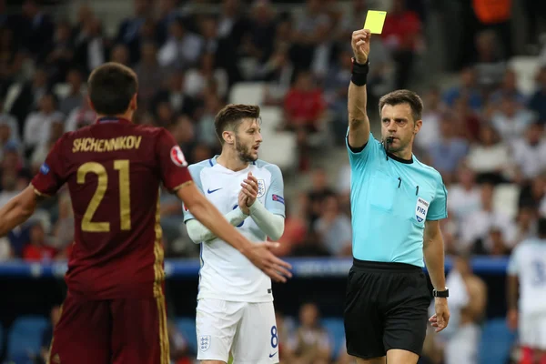 Euro 2016 - Frankrijk 4 - wedstrijd tussen Engeland Vs Rusland — Stockfoto