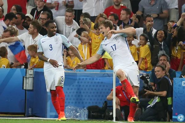 Euro 2016 - Francie 4 - utkání mezi Anglie Vs Rusko — Stock fotografie