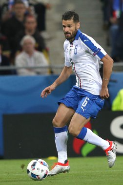 Candreva futbol maçı sırasında eylem