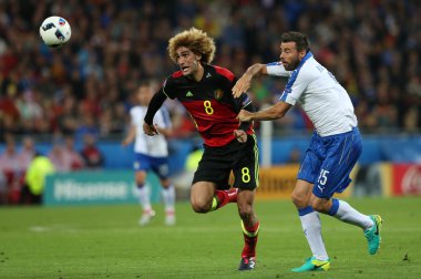 Fellaini ve Barzagli eylem