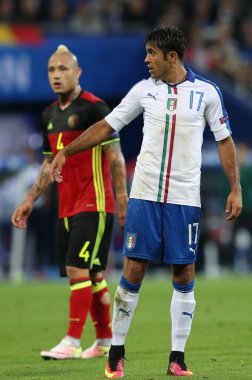 Eder futbol maçı sırasında eylem