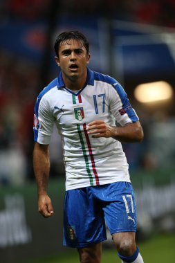 Eder futbol maçı sırasında eylem