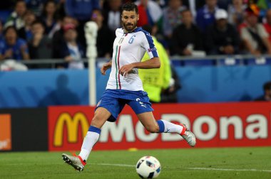 Candreva futbol maçı sırasında eylem