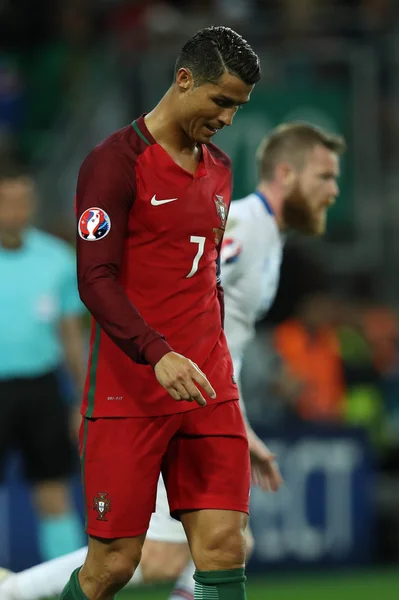 Euro 2016 - Francie 10 utkání mezi Portugalskem Vs Island — Stock fotografie