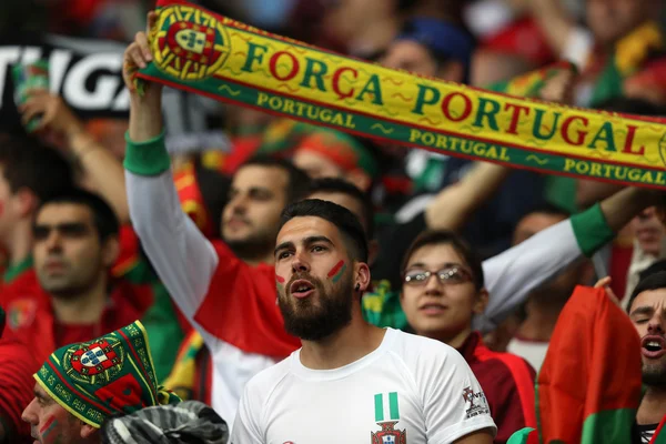 EURO 2016 - FRANÇA 10 CONCORRÊNCIA ENTRE A PORTUGAL VS ISLÂNDIA — Fotografia de Stock