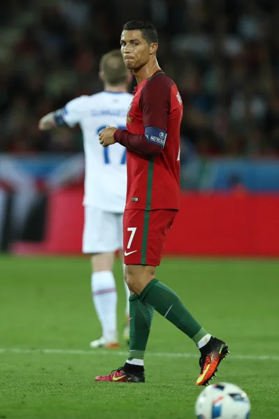 Euro 2016 - Francja 10 mecz pomiędzy Portugalia Vs Islandia — Zdjęcie stockowe
