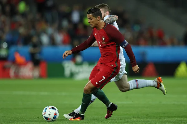 Euro 2016 - Francie 10 utkání mezi Portugalskem Vs Island — Stock fotografie