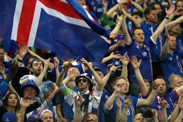 Euro 2016 - Francja 10 mecz pomiędzy Portugalia Vs Islandia — Zdjęcie stockowe