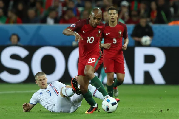 Euro 2016 - Portekiz Vs Adası arasında Fransa 10 maç — Stok fotoğraf